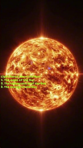 3 light facts about the Sun in the Solar System