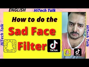 How to do the sad face filter on Tiktok / Snapchat