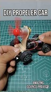 Amazing DIY Mini Electric Car with DC Motor & Propeller | Simple Homemade Project