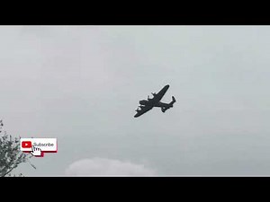 Lancaster Bomber Air Test | Flying Circuits at RAF Coningsby VE Day #subscribe