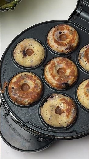 Lemon Blueberry Mini Donuts in the Dash Multimaker Recipe - How-to