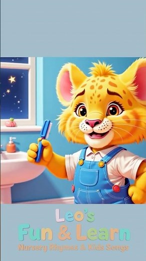 Brush Your Teeth Song🦷🪥 Leo’s Fun & Learn Kids Shorts #kidssongs #brushyourteeth #toddlerhabits