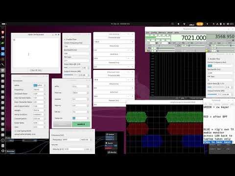 multiple DiY software Apps to setup REMOTE CW KEYing from laptop to pi/RiG interface over LAN