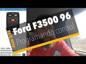 Como programar control de Ford F350 1996