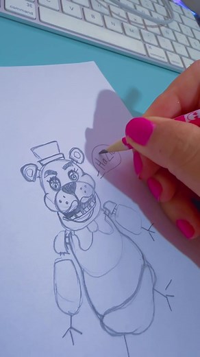 Dibujo de Freddy Fazbear sin tablet: Tutorial paso a paso