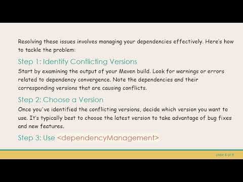 Resolving Dependency Conflicts in Maven