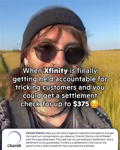 You may qualify for up to $375 from Xfinity. Check compensation 👉 | Chariot Claims