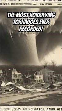 The Most Horrifying Tornadoes Ever Recorded! #weatherhistory #tornadohistory