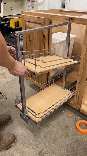 Base pull out system. #customkitchen #woodworking #wood #handmade #woodworker #woodwork #diy #design #interiordesign #homedecor #furniture #wooddesign #carpentry #woodcraft #woodshop #handcrafted #maker #interior #custom #woodworkersofinstagram #tools #woodworkingcommunity