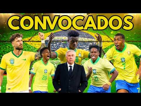 BRAZILIAN NATIONAL TEAM CALL-UP! SEE CARLO ANCELOTTI'S COMPLETE LIST!