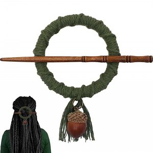 Dreadlock Hair Ties Dreadlock Accessories Dread Hair Warp Loc Jewelry Dread Hair Clips Loc Ponytail Holders for Women and Men Dreadlocks Hairclip for Dreads Braids Curls (3.5 inch / 9cm, Green)