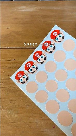 丸シールで作るスーパーマリオ#shorts #sticker #シール #丸シール