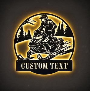 Custom Snowmobile Metal Wall Art LED Lights, Personalized Ski-doo Name Sign Snowmobile Sign, Unique Birthday Gift Xmas Gifts - Etsy Canada