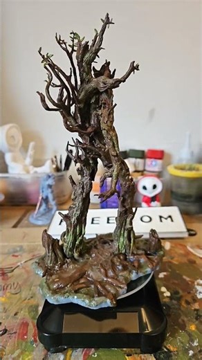 3D resin printed and hand painted lord of the rings treebeard