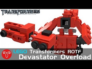 Lego Transformers Movie ROTF Devastator-Overload MOC Instruction Mini Mecha Tutorial