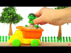 FUNNY KID IS A CRAB IN THE SAND ❤ Play Doh Cartoons For Kids