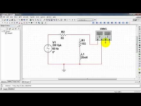 NI Multisim: Measure average power and power factor with a wattmeter
