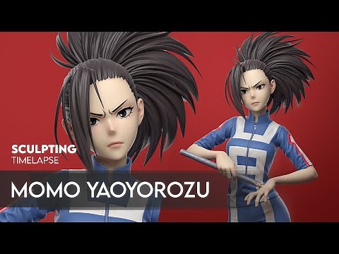 Sculpting Momo Yaoyorozu Process Timelapse