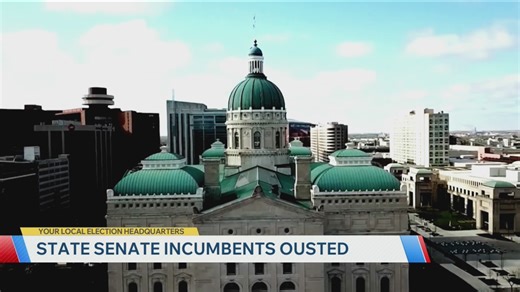 Several Indiana State Senate incumbents ousted in primary elections