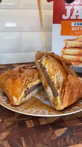 Breakfast crunchwrap made at home