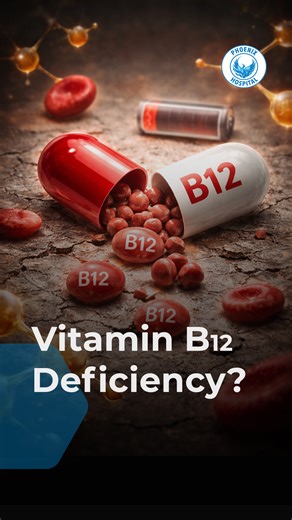 Phoenix Hospital on Instagram: "Vitamin B12 deficiency is more common than we think - and its signs are often subtle. Low B12 levels can affect your energy, nerves, and overall health long before serious symptoms appear. Fatigue, tingling in hands or feet, poor concentration, and anemia are some early clues your body gives. In this video Dr. Dhaval Waghela highlights the risk factors, why B12 matters, treatment options and much more. 📌 Remember: Early testing and timely treatment can prevent lo