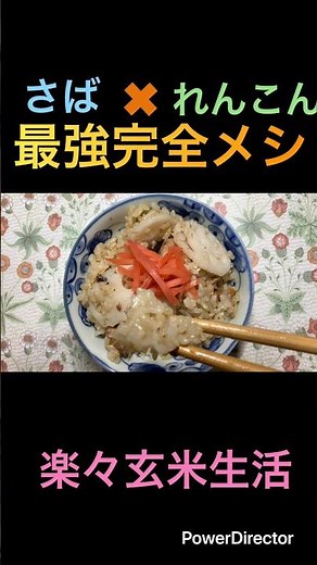 【糖質:55.8g】玄米✖︎さば✖︎れんこん 最強完全メシ