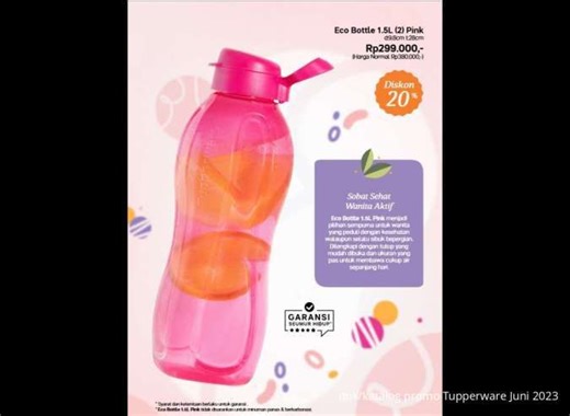 Katalog Promo Tupperware Juni 2023, Produk Tumbler Diskon Hingga 20%