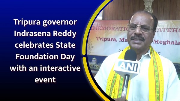 Tripura governor Indrasena Reddy celebrates state foundation day with interactive event