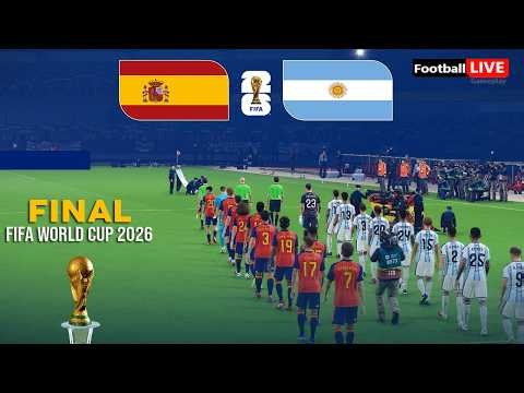 SPAIN vs ARGENTINA - Final FIFA World Cup 2026 | Full Match All Goals | Simulation PES