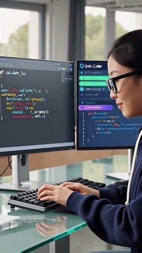 “Messy Code → Clean Code in 20 Seconds? 😱 | Qwen Coder Demo” #4k #space #aesthetic