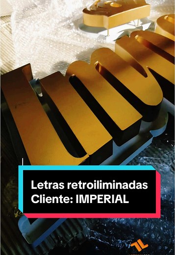Letras Corpóreas Retroiluminadas para IMPERIAL