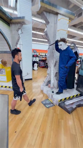 18K reactions · 67 comments | It’s about time someone dealt with these Spirit Halloween animatronics @tcstunts @spirithalloween #halloween #animatronics #michaelmyers | Merrick Hanna | Facebook