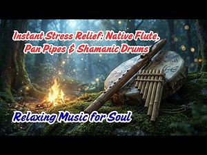 Instant Stress Relief: Native Flute, Pan Pipes & Shamanic Drums | Relaxing Music for Soul