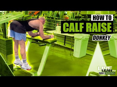How To Do A MACHINE DONKEY CALF RAISE | Exercise Demonstration Video and Guide