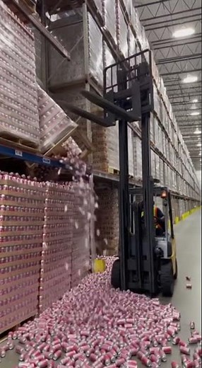 Fork lift operator not having a good day