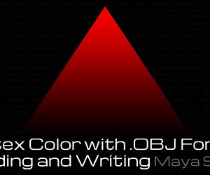 ArtStation - Import/Export OBJ VERTEX COLOR | Maya Script | Resources