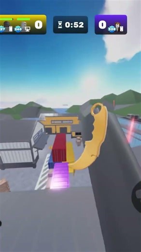 Legendary knife trick shot 🔥 #rivals