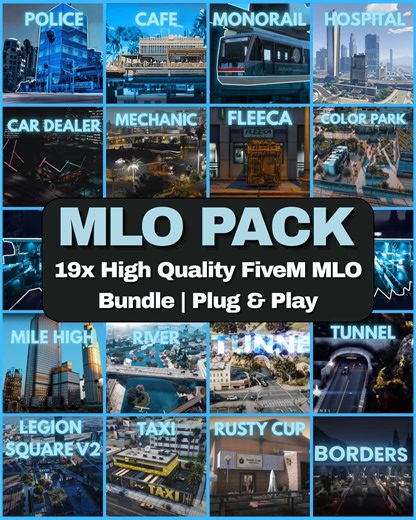 19x Fivem MLO Map Pack - Optimized Interiors & Roleplay Locations Bundle - Esx/qbcore Ready - Etsy Australia