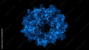 Shockwave particles explosion. Steam or dust wave animation