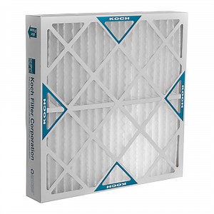 Koch Filter Multi-Pleat XL10 20" x 25" x 1" MERV-10 Extended Surface Pleated Panel Filter 102-380-009 - 12/Case