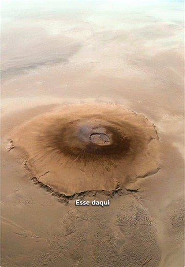 O maior vulcão do Sistema Solar. #ciencia #vocesabia #astronomia #aprendanotiktok #marte #curioso #vulcão #everest #sistemasolar #cosmos #universo #planeta #terra