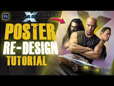 Fast X movie Poster Design in Photoshop | Fast X | Tutorial