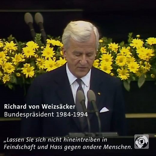 Micky Beisenherz | Heute vor 40 Jahren. Richard von Weizsäcker, der vielleicht beste Bundespräsident, den Deutschland je hatte mit Worten, die damals für... | Instagram