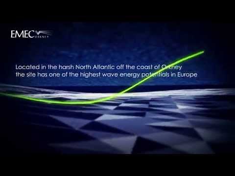 EMEC wave test site animation