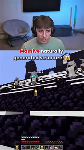 DrDonut finds a massive naturally generated structure!🏛️ #minecraft #drdonut #gaming #donutsmp #fyp