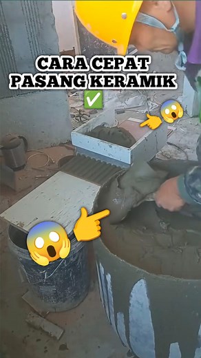 Cara Cepat pasang Keramik ✅ #Tukang #cara #trik #ide #fyp #viral #reaction #modifikasi #Keramik | Henri Ngati Paturusi