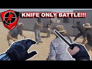 KNIFE BATTLE!! - Code Red Airsoft Park Funny Moments