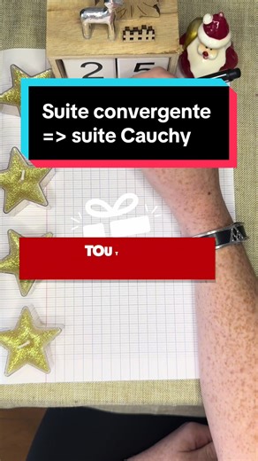 Si une suite converge, alors ses termes finissent par être tous proches entre eux. Donc oui : convergence ⇒ Cauchy. Démonstration simple dans la vidéo 👇 #maths #analyse #cauchy #convergence #mathematics