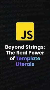 Template Literal | #javascript #coding
