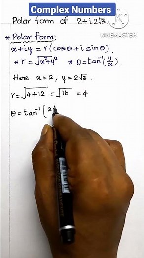 Polar form of a complex number #easy #tutorial